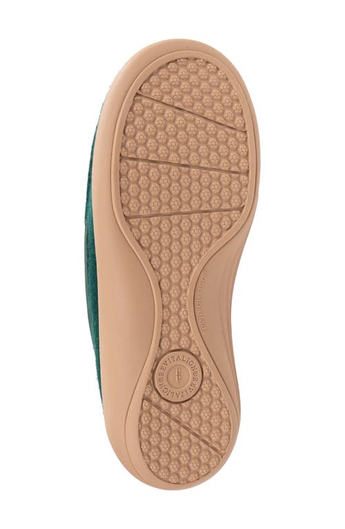 Revitalign Trillium Faux Fur Lined Slipper In Green