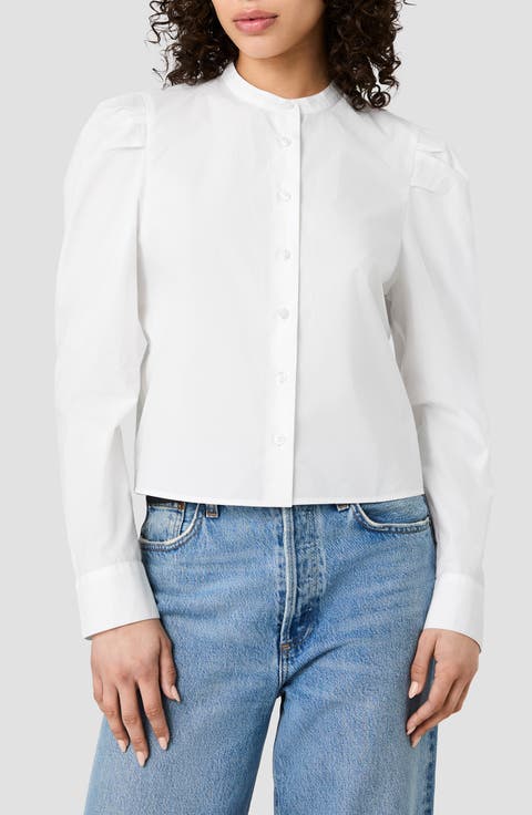 Cambria Puff Sleeve Cotton Shirt