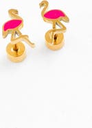 Pip Pop Flamingo Stud Earring