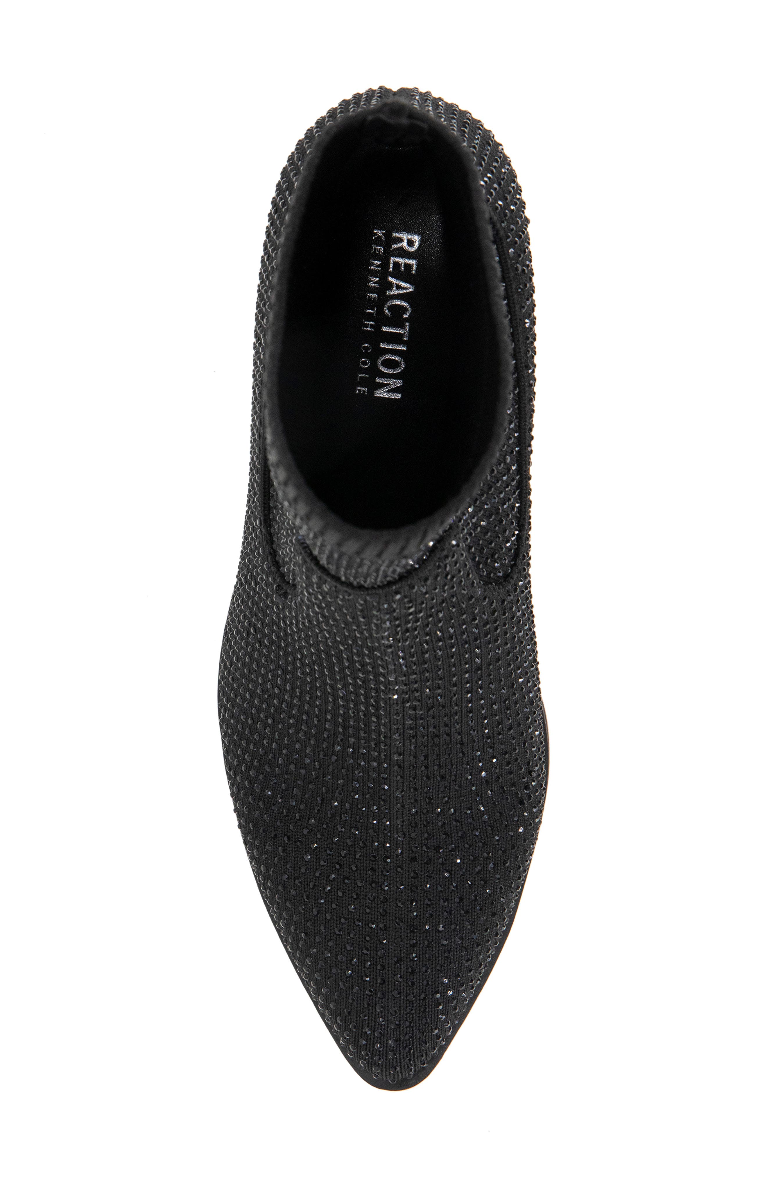 Reaction Kenneth Cole Jess Bejeweled Sock Bootie, Alternate, color, Black Ombre Knit