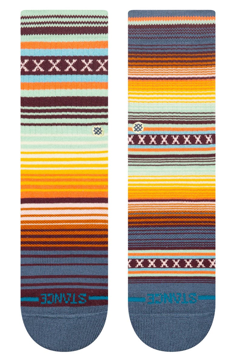 Stance Kids' Curren Crew Socks, Alternate, color, Sea Blue