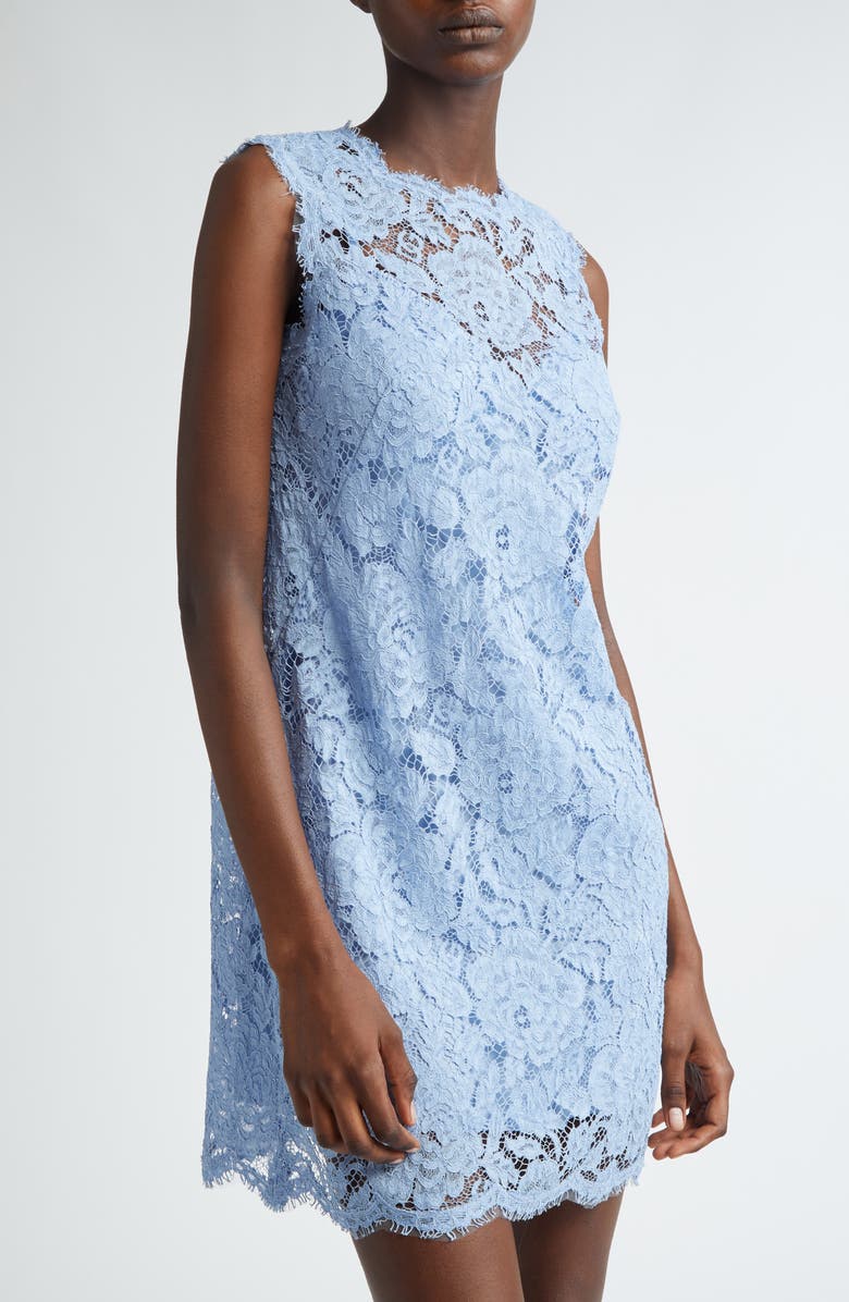 Dolce&Gabbana Sleeveless Lace Minidress, Alternate, color, F3981 Glicine Viola Chiari