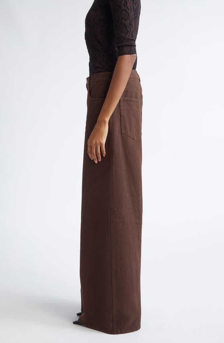 Stella McCartney Mid Rise Wide Leg Jeans, Alternate, color, Brown Wash