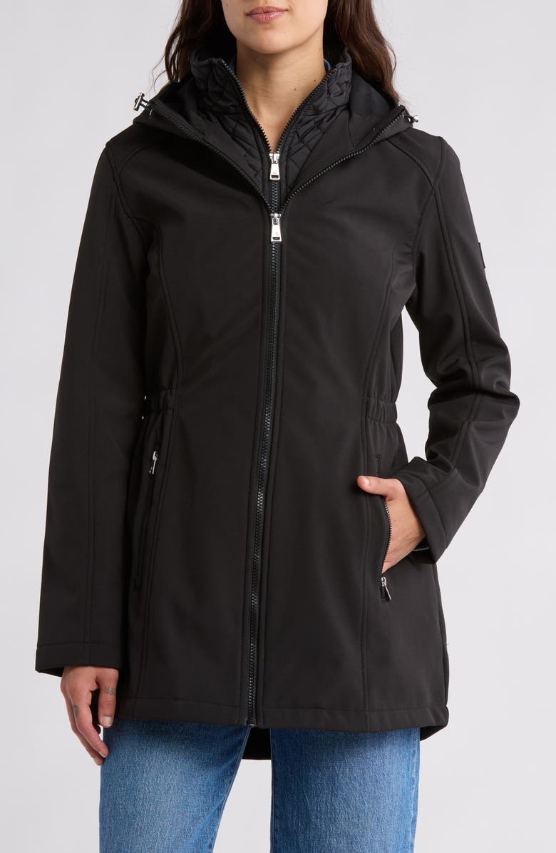 Lauren Ralph Lauren Quilted Bib Hooded Softshell Jacket, Alternate, color,