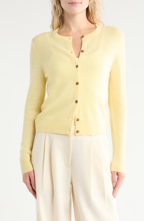 Crewneck Cashmere Cardigan