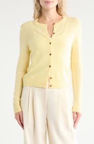Nordstrom Crewneck Cashmere Cardigan