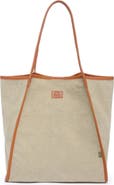 THE SAME DIRECTION Pine Hill Leather Trim Canvas Tote