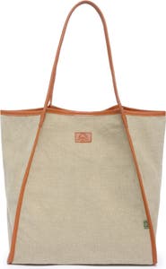 THE SAME DIRECTION Pine Hill Leather Trim Canvas Tote
