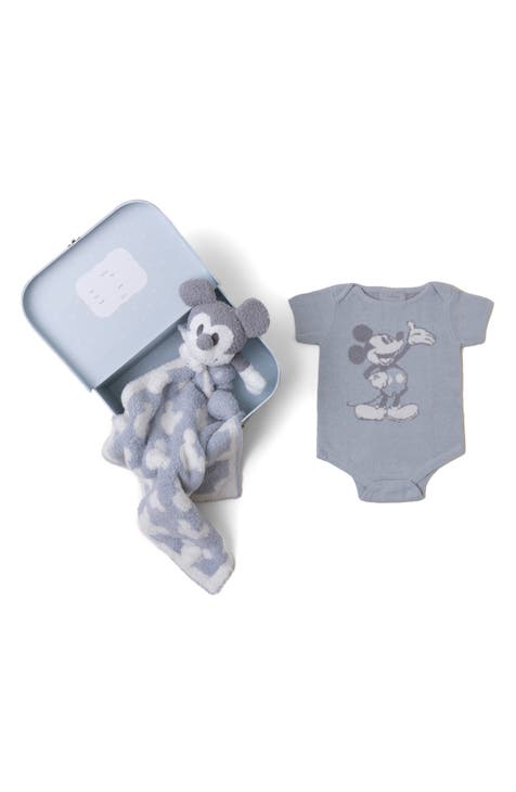 x Disney® Mickey Mouse CozyChic Ultra Lite™ Bodysuit, Blanket Buddy & Keepsake Luggage Box Set