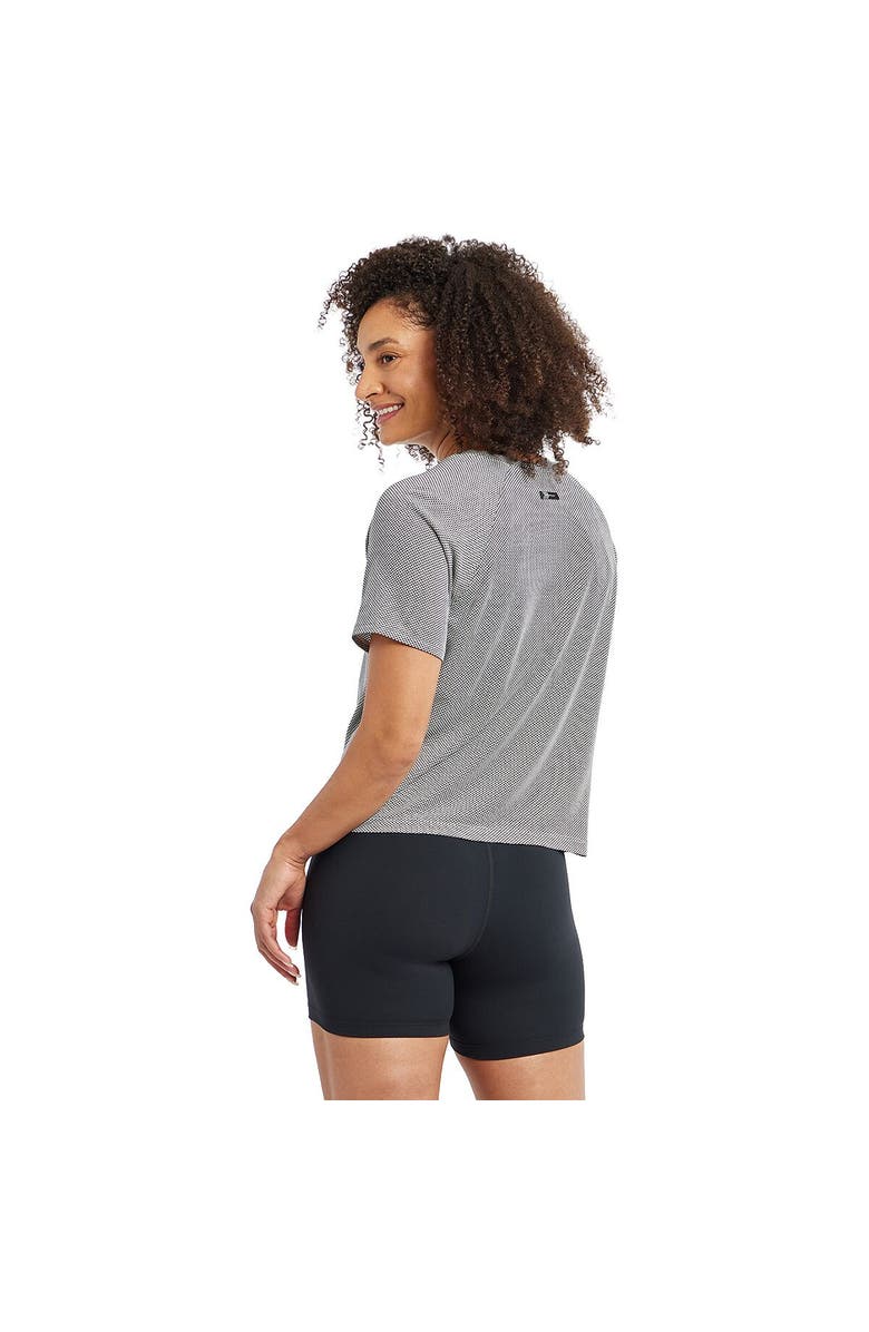 Oiselle Flyout Boxy Short-Sleeve Shirt - Women's, Alternate, color, Black/White