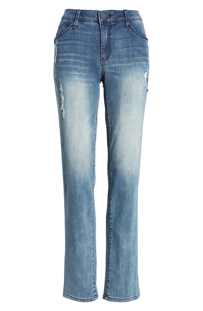 Wit & Wisdom 'Ab'Solution Mid Rise Straight Leg Jeans, Alternate, color,