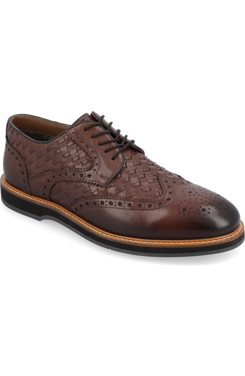 Thomas & Vine Radcliff Wingtip Derby - Wide Width, Main, color, Cognac