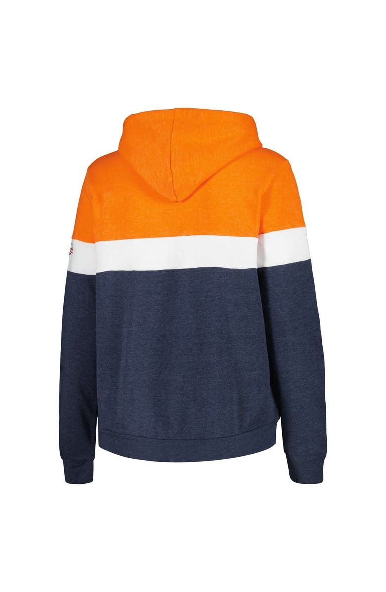 New Era Women's New Era  Navy Detroit Tigers Plus Size Color-Block Full-Zip Hoodie, Alternate, color, 