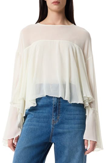 Robert Rodriguez Jada Long Sleeve Top In White