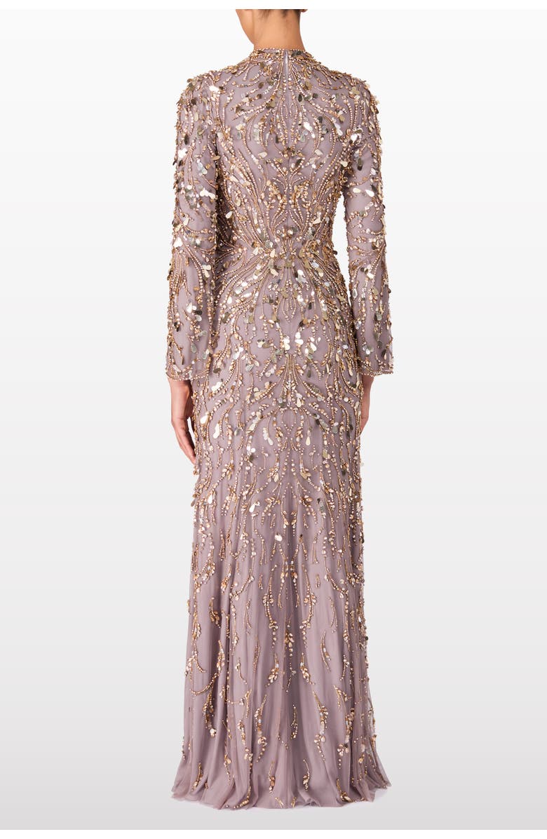 Jenny Packham Kaia Gown, Alternate, color, Granite