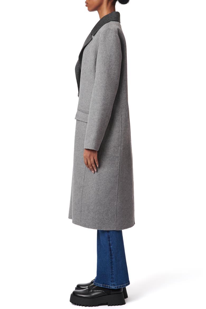 Double Face Tailored Coat, Alternate, color, LTGRYCHRCL