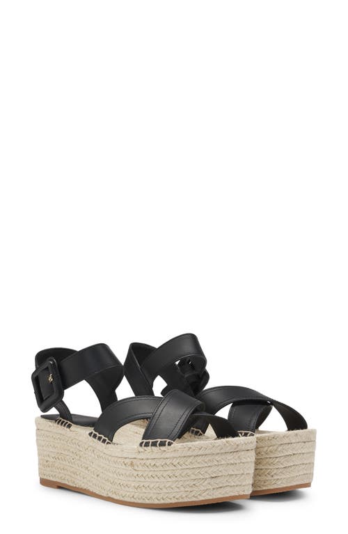 Hugo Boss Boss Machica Espadrille Ankle Strap Platform Wedge Sandal