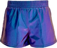Lola + The Boys Metallic Track Shorts