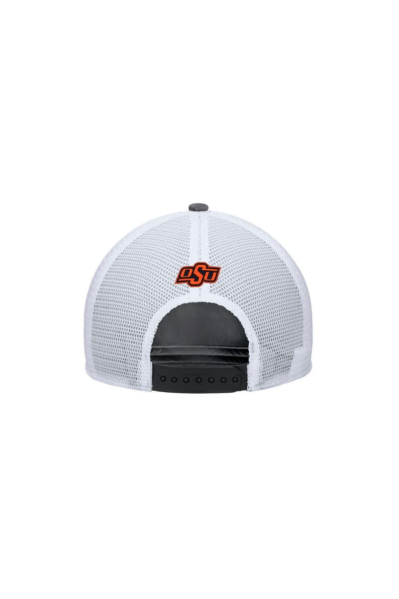 Men's Nike Anthracite Oklahoma State Cowboys 2025 On-Field Rise Trucker Performance Adjustable Hat, Alternate, color, Anthracite