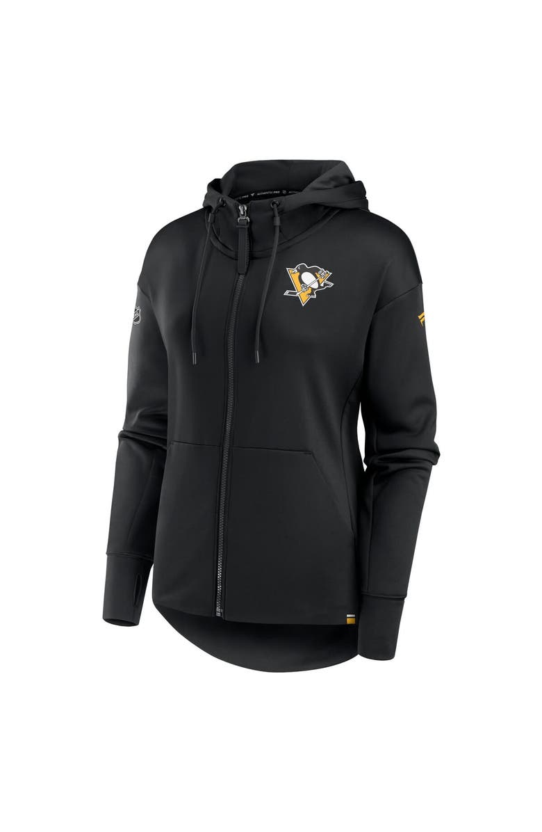 FANATICS Women's Fanatics Branded  Black Pittsburgh Penguins Authentic Pro Scuba Full-Zip Hoodie, Alternate, color, 