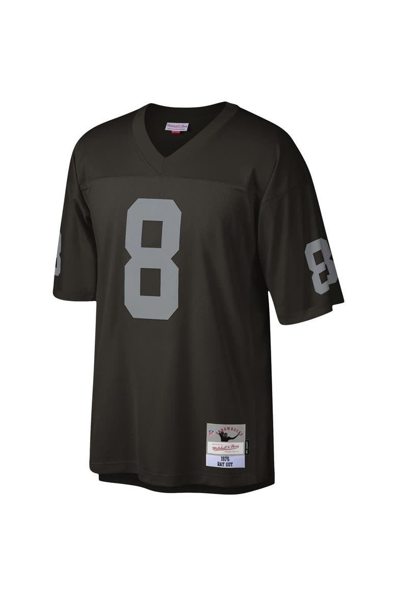 Men's Mitchell & Ness Ray Guy Black Las Vegas Raiders Legacy Replica Jersey, Alternate, color, Black