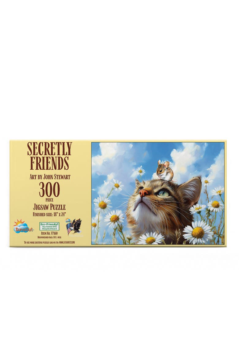 Secretly Friends 300 piece Jigsaw Puzzle for Adults, Alternate, color, Multicolor