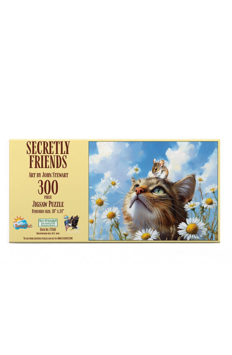 Sunsout Secretly Friends 300 piece Jigsaw Puzzle for Adults, Alternate, color, Multicolor