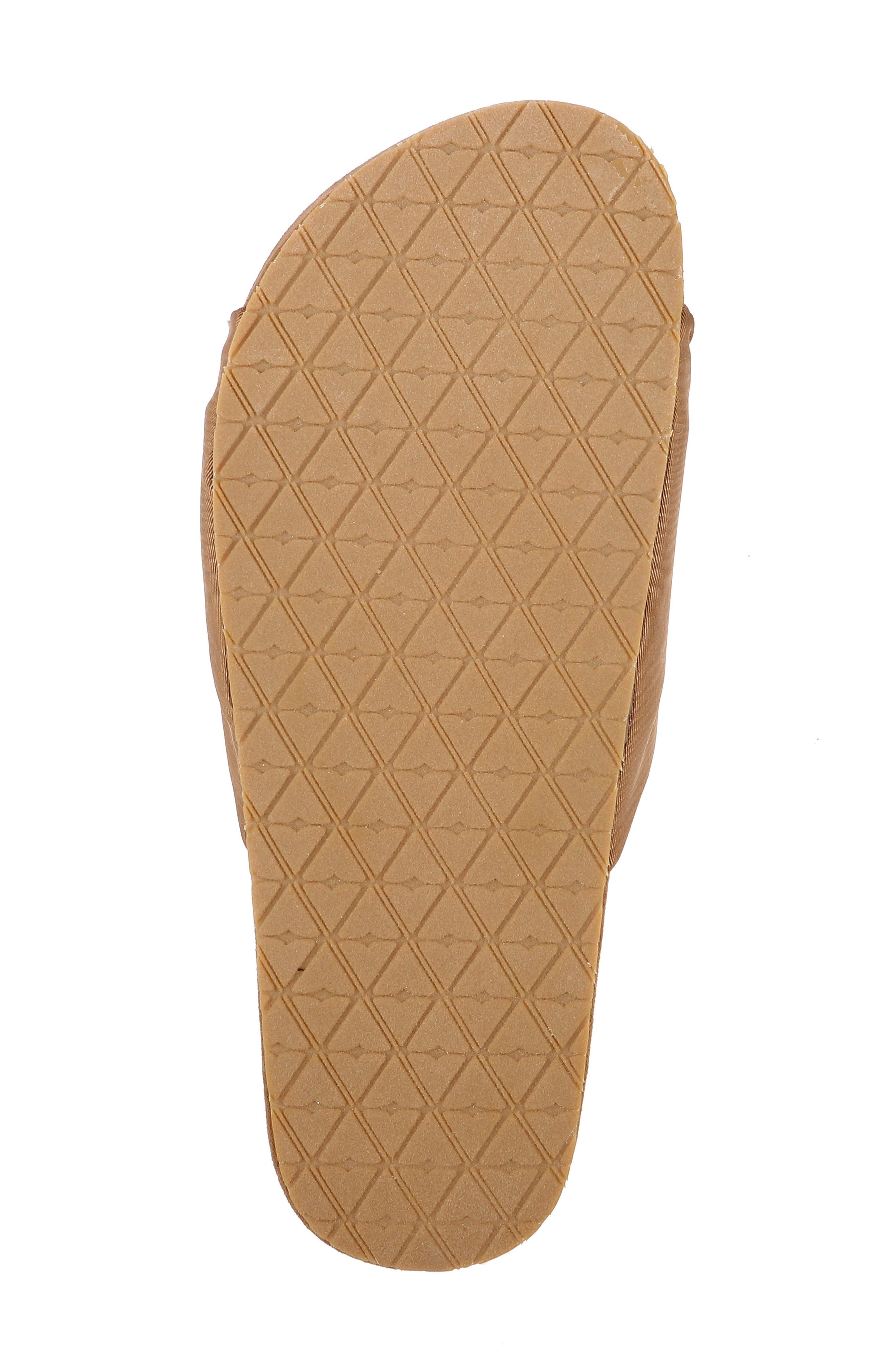 Santana Slide Sandal, Alternate, color, COFFEE FABRIC