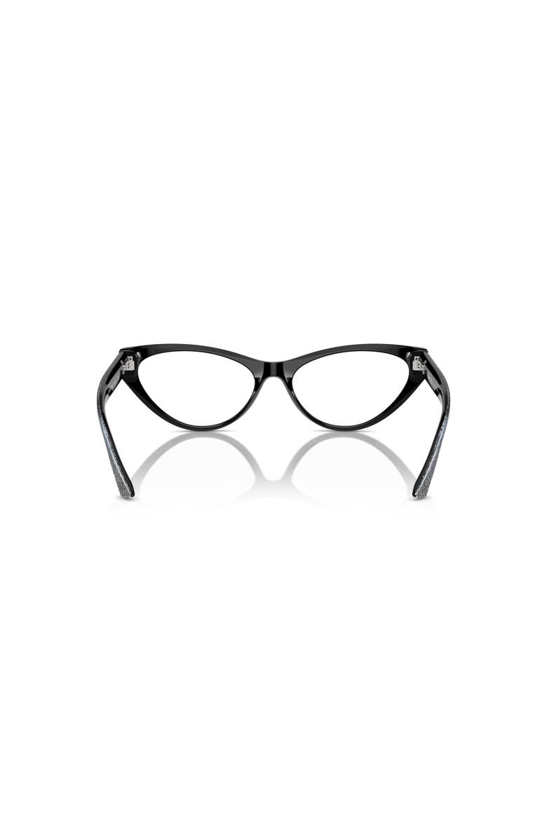 Jimmy Choo 55mm Cat Eye optical glasses, Alternate, color, Black