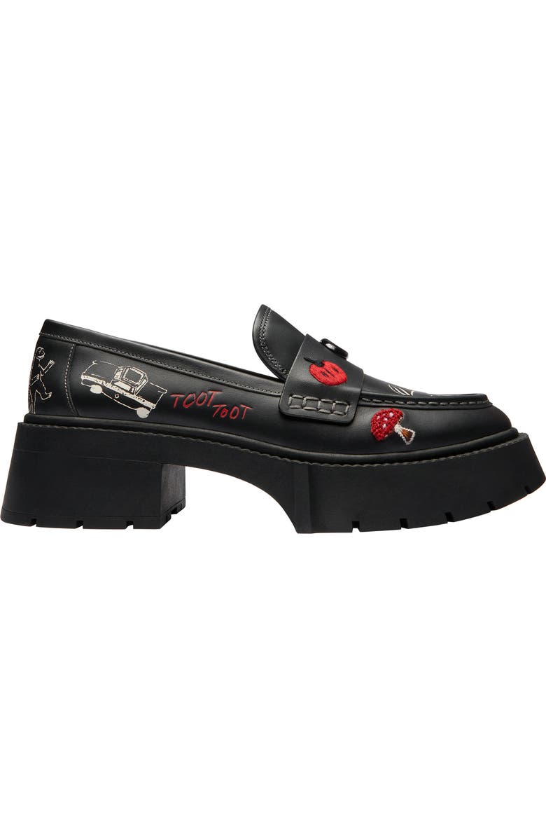 COACH Leah Platform Loafer, Alternate, color,