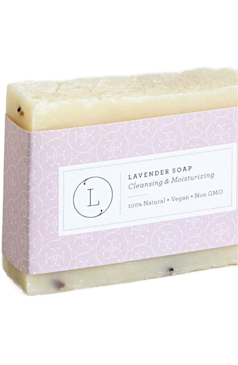 Lizush Natural Handmade Lemongrass Soap Bar, 2-Pack, Alternate, color, Lavender