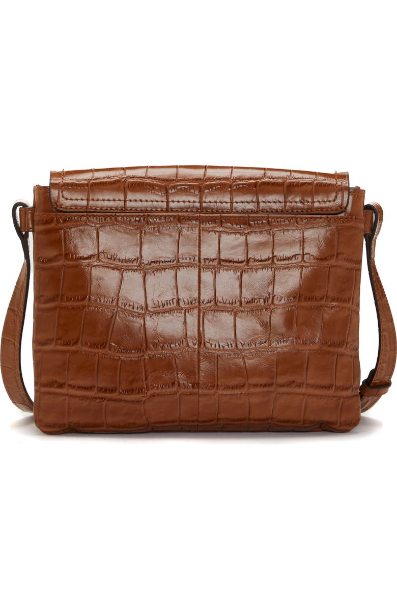 Vince Camuto Boice Croc Embossed Leather Shoulder Bag, Alternate, color,