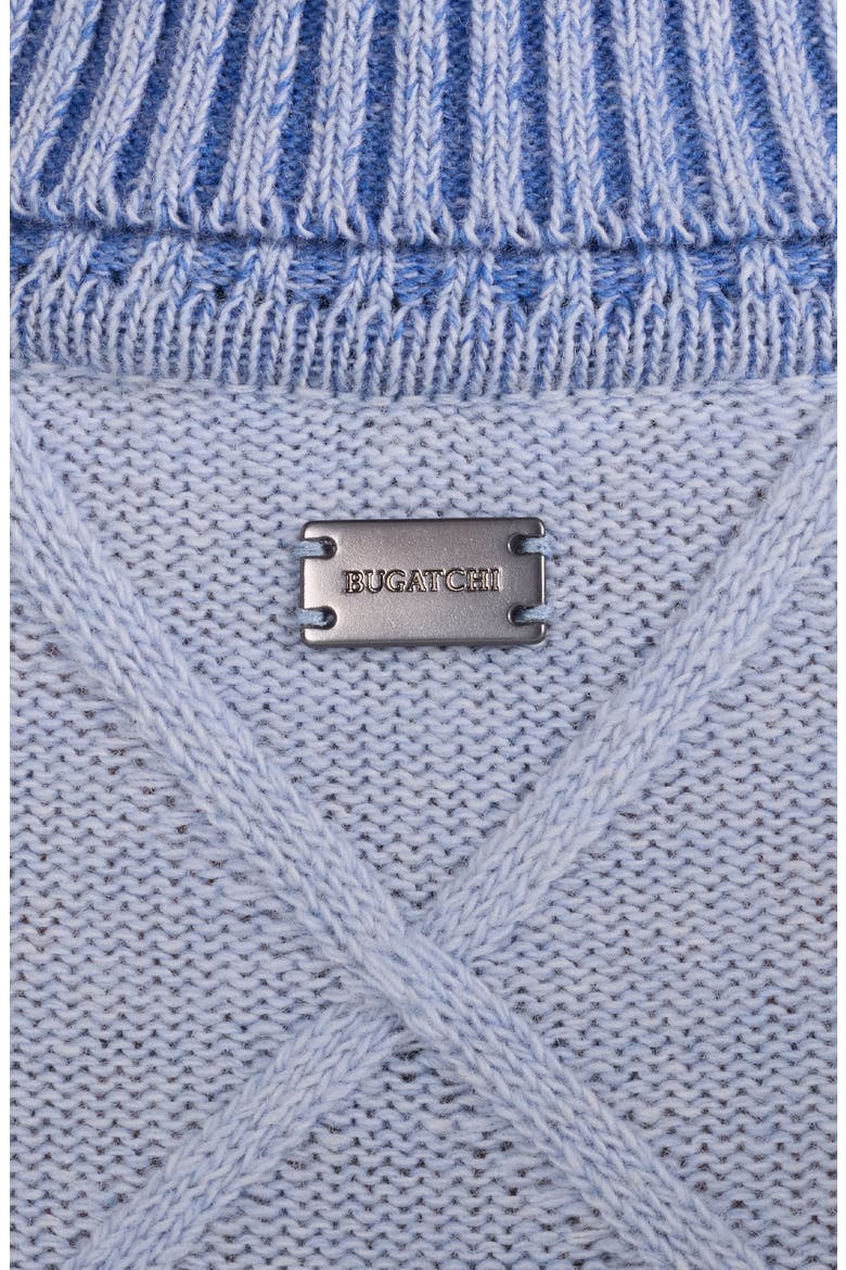 Diamond Turtleneck Sweater, Alternate, color, AIR BLUE