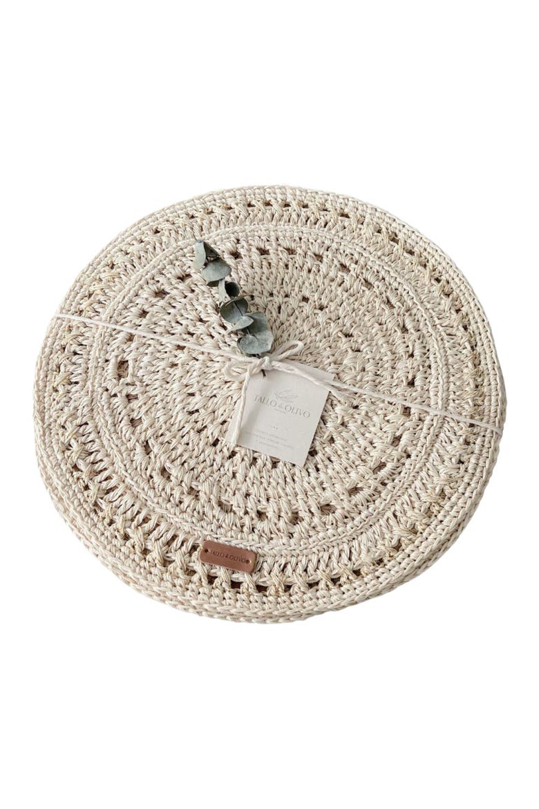 Fique Pacific Placemats Set of 4, Main, color, Natural