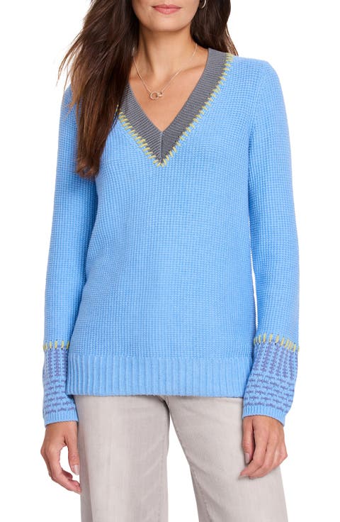 Contrast Trim Thermal Sweater