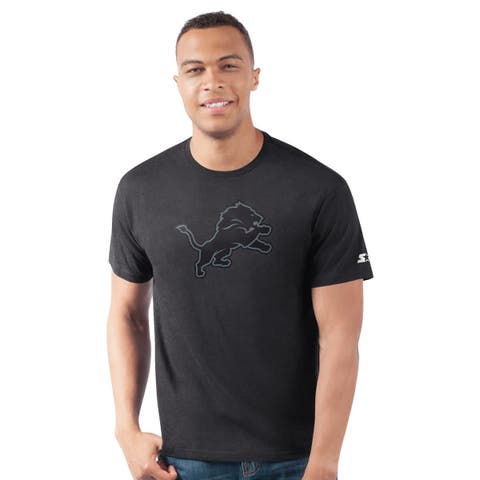 Men's Starter  Black Detroit Lions Prime Time T-Shirt