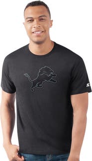 STARTER Men's Starter  Black Detroit Lions Prime Time T-Shirt