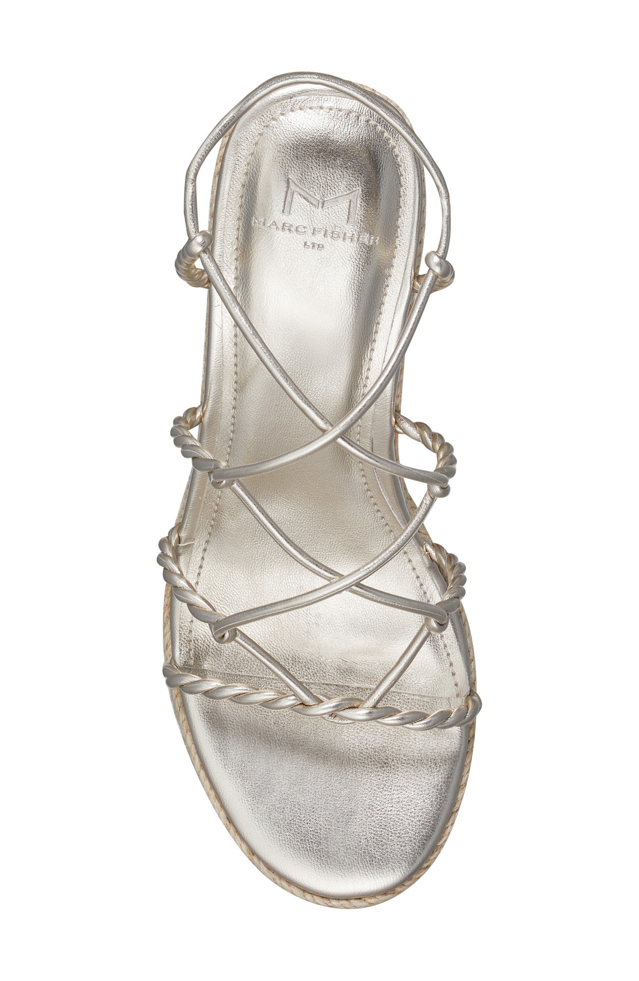 Marc Fisher LTD Oliver Platform Sandal, Alternate, color, Gold