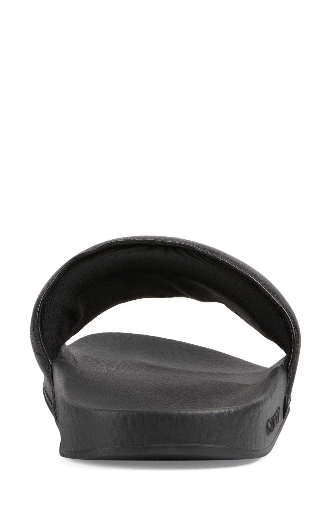 Gucci Pursuit Logo Slide Sandal, Alternate, color, 