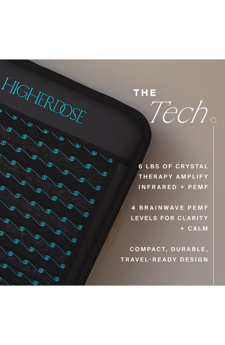 HigherDOSE Infrared PEMF GO Mat, Alternate, color, Black Multi