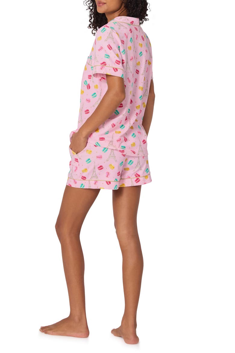 Print Short Pajamas, Alternate, color, PINK CHAMPAGNE COUPE