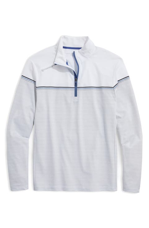 Sankaty Stripe Half-Zip Performance Pullover