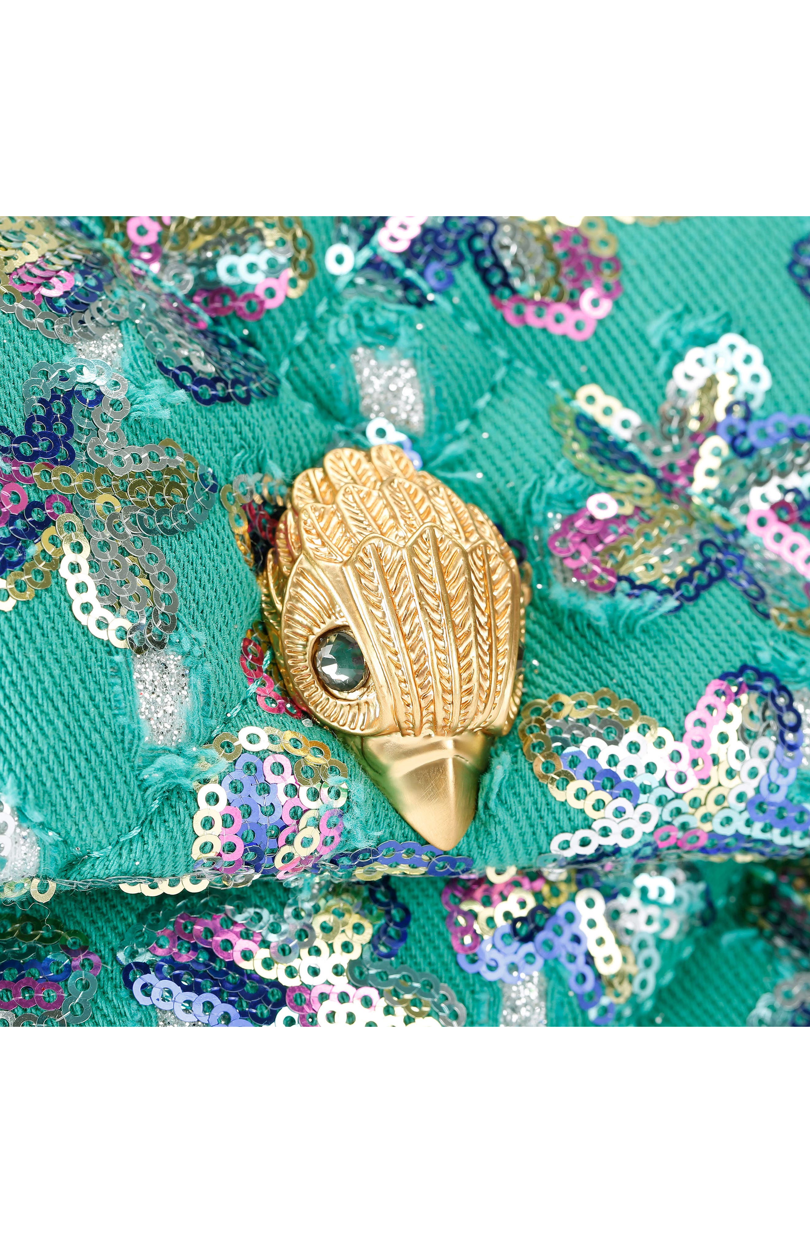 Kurt Geiger London Large Kensingston Sequin Soft Quilted Convertible Shoulder Bag, Alternate, color, 