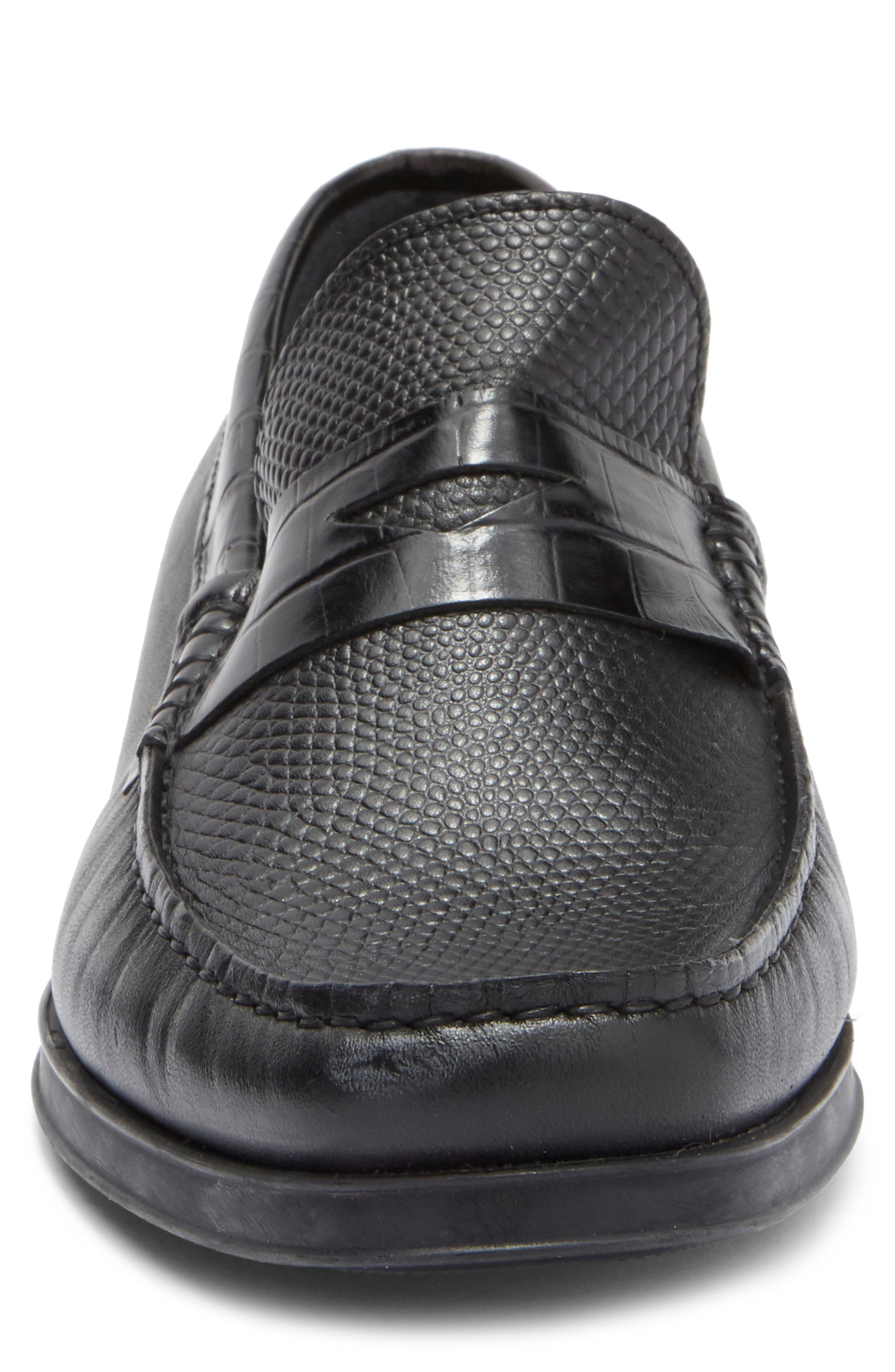 Sandro Moscoloni Siena Pebble Embossed Penny Loafer (Men) | Nordstromrack