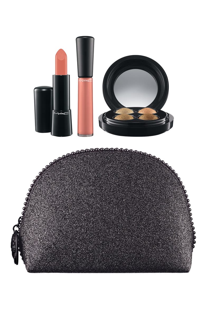 M·A·C 'Keepsakes - Gold' Lip & Eye Bag (Nordstrom Exclusive)(Limited Edition), Main, color, NO COLOR