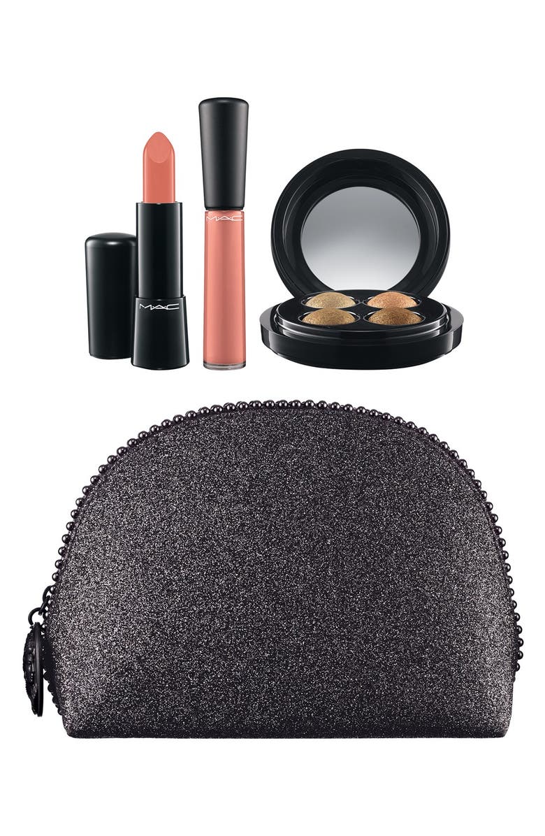 MAC Cosmetics M·A·C 'Keepsakes - Gold' Lip & Eye Bag, Main, color,