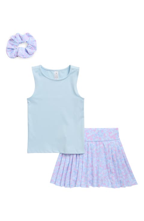Kids' Lux Nicki Tank, Skort & Scrunchie Set (Big Kid)