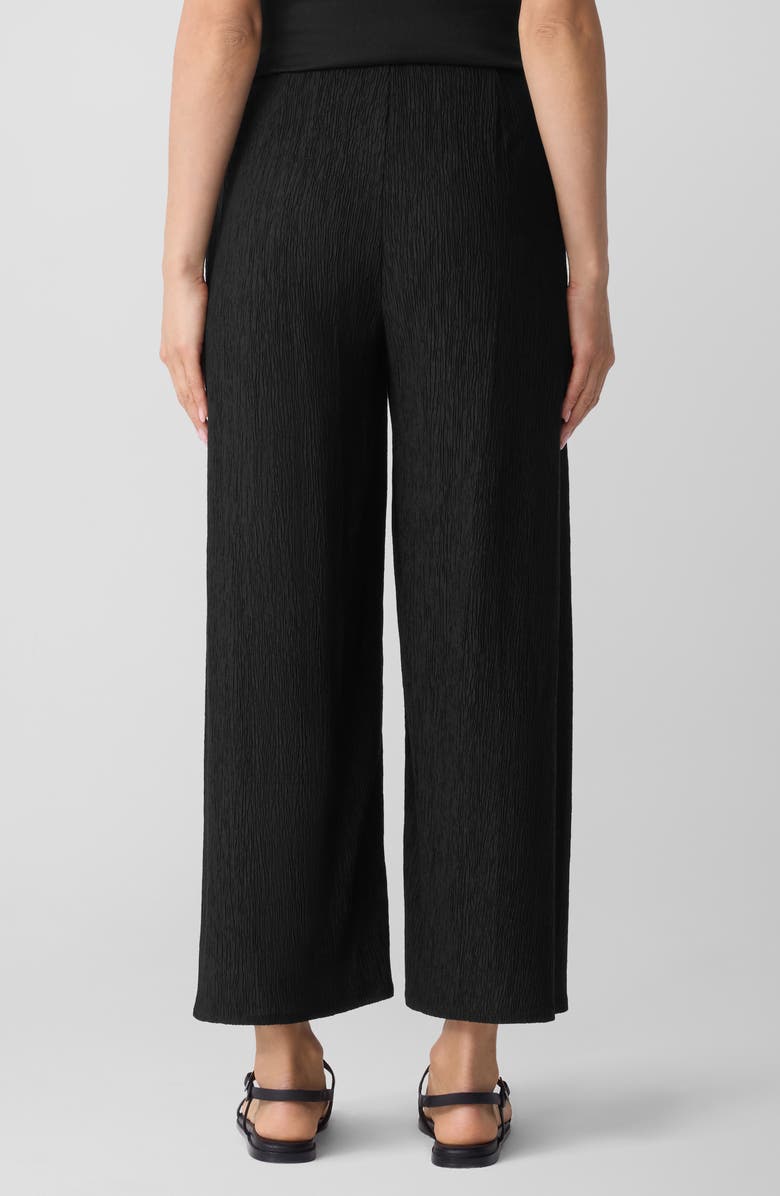 Eileen Fisher Crinkled High Waist Ankle Wide Legs, Alternate, color,