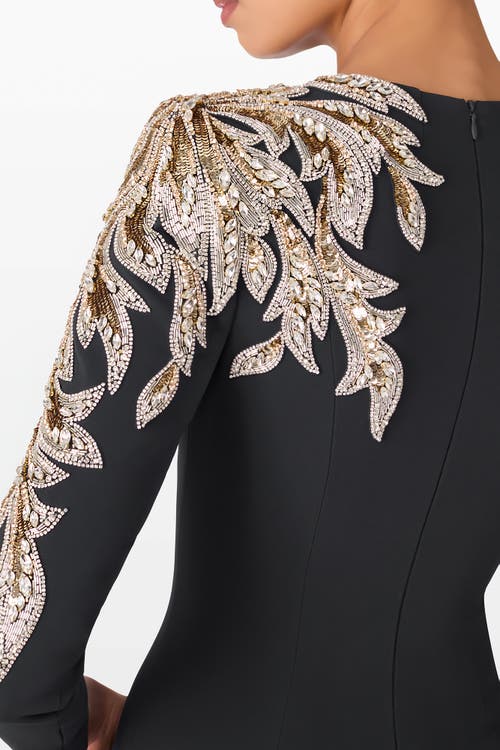 Jenny Packham Honor Sequin-embellished Maxi Gown In Gray