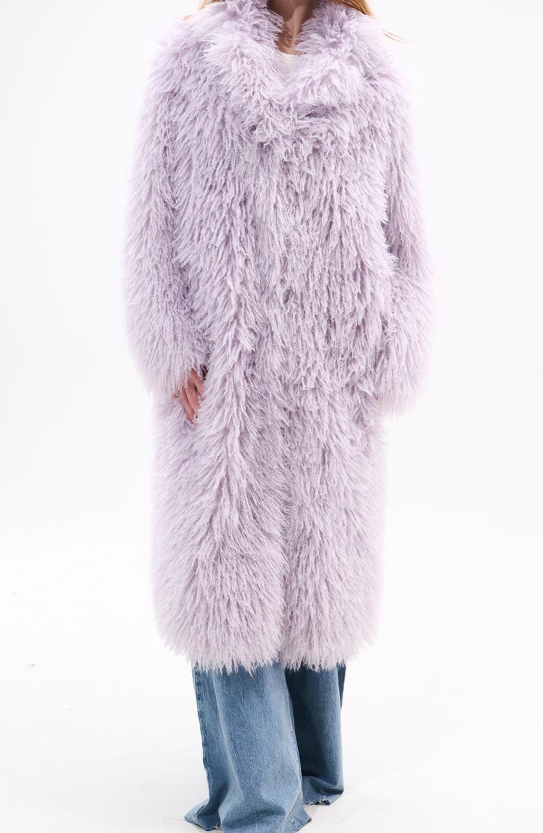 AZALEA WANG Delfina Faux Fur Coat, Main, color, Lilac